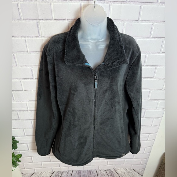 L.L. BEAN Cozy black Teddy Jacket with Plush Texture and Relaxed Fit/size L - Picture 9 of 12
